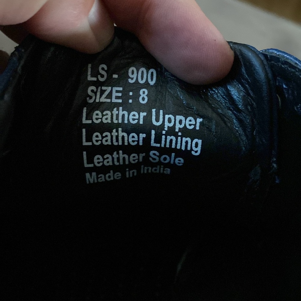 Mens all leather lizard look ankle boots. - Picture 6 of 6